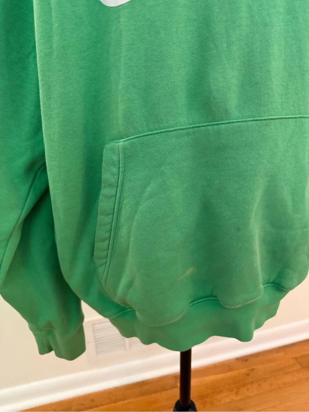 Nike Green Pullover Hoodie with White Logo size L